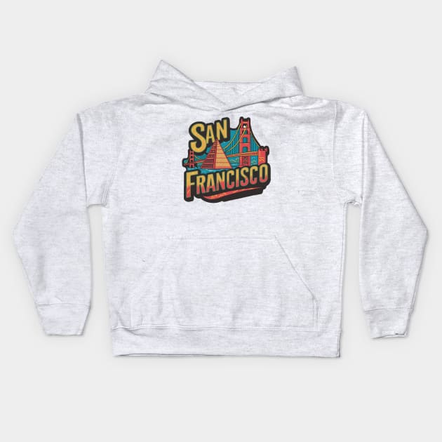 San Francisco Kids Hoodie by Moulezitouna